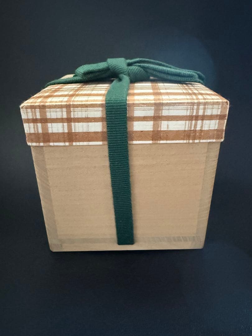 河本五郎　染付舞人ぐい呑　共箱、共布、栞