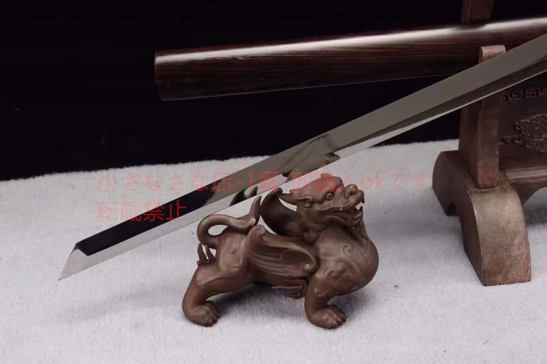 高光熱処理黒檀高性能唐刀 唐剣  模造刀·模擬刀  居合刀