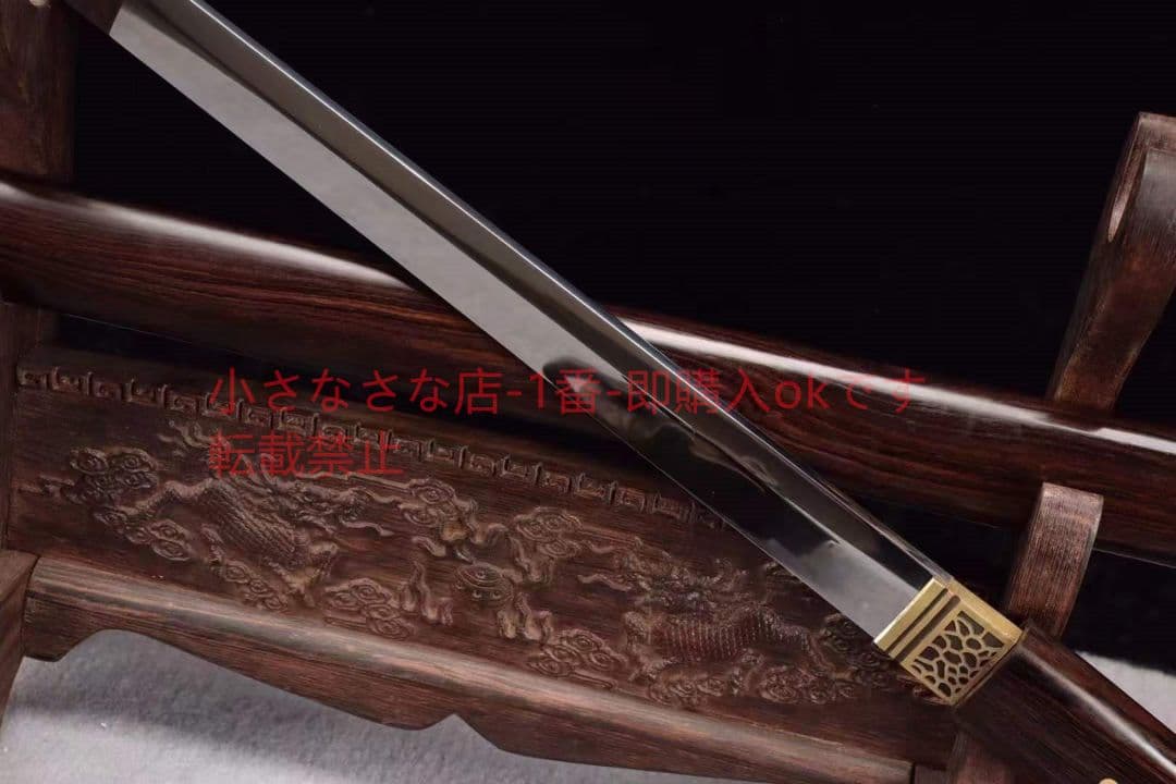 高光熱処理黒檀高性能唐刀 唐剣  模造刀·模擬刀  居合刀