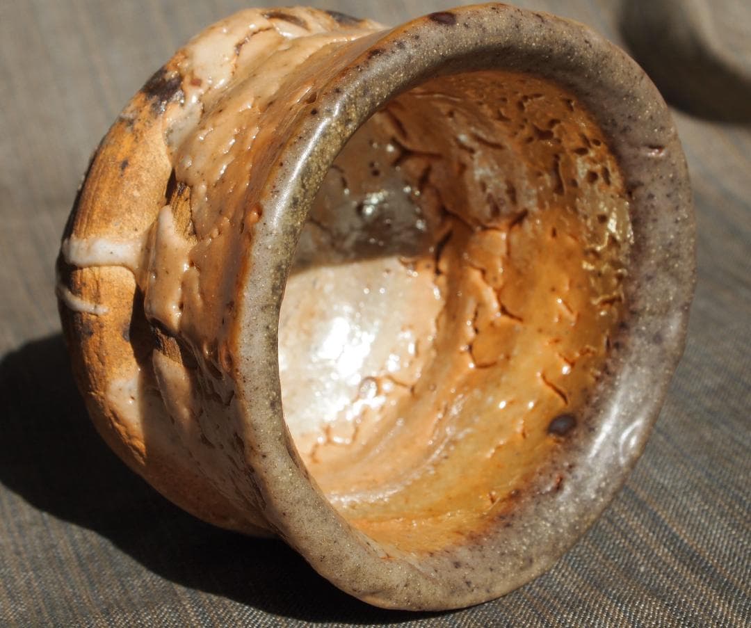 熊野九郎右衛門★鬼志野ぐい呑み★箱無し