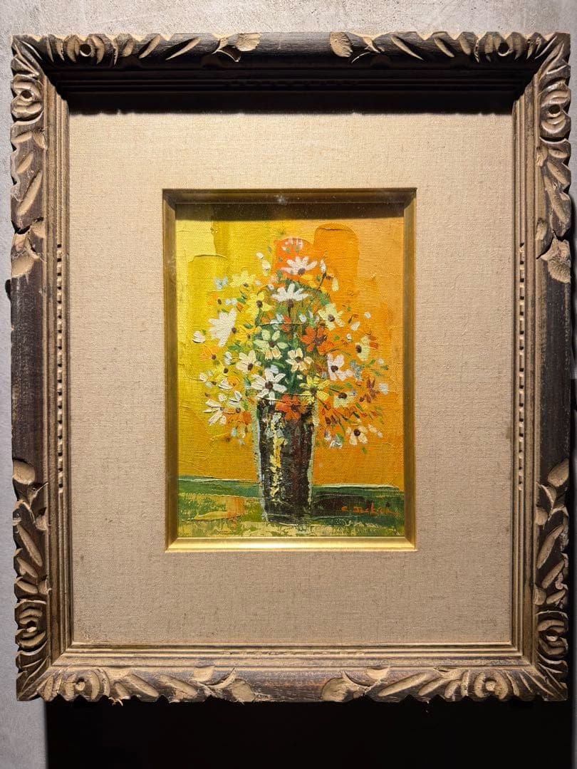 印象派　肉筆油彩画　直筆サインあり