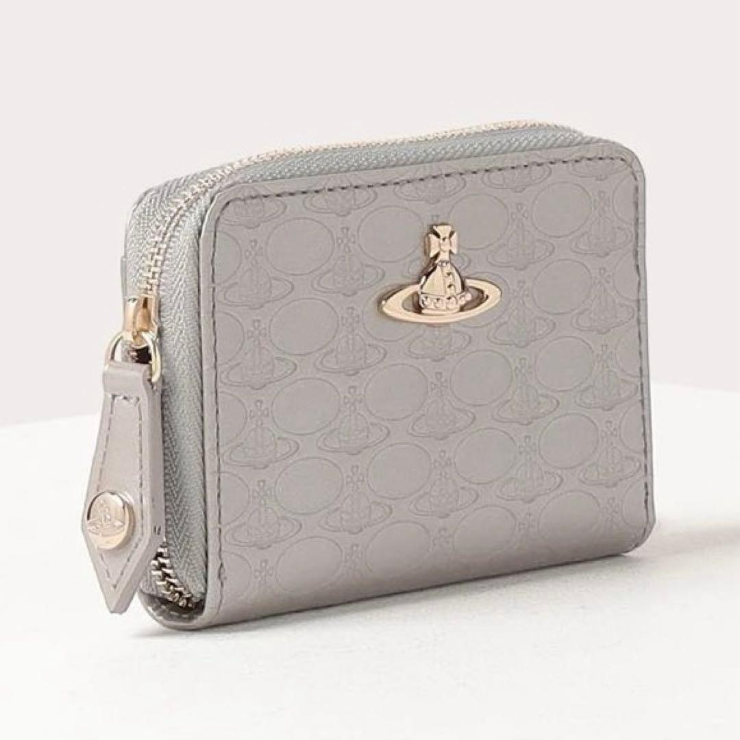 Vivienne Westwood OVAL ORB 二つ折り財布 グレー