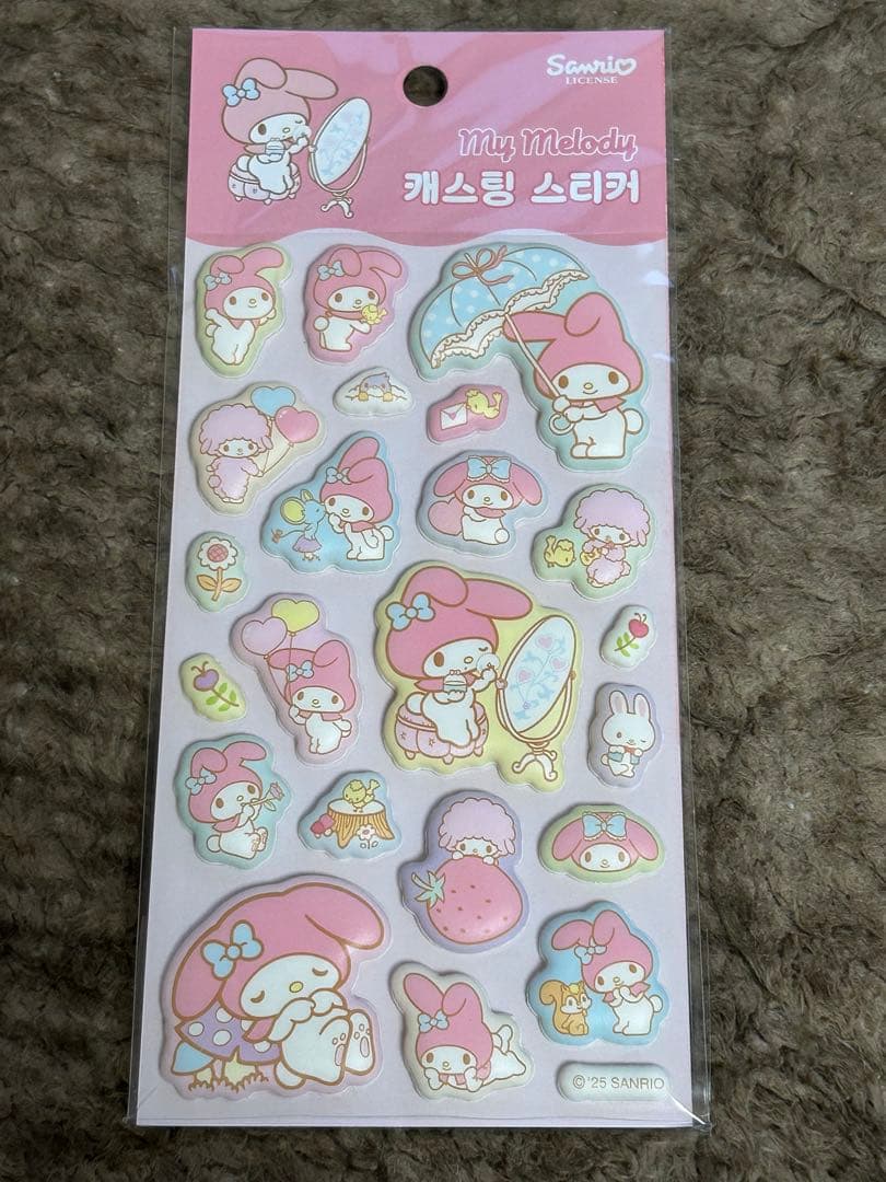 【韓国限定】ポケモン サンリオ ボンボンステッカーセット