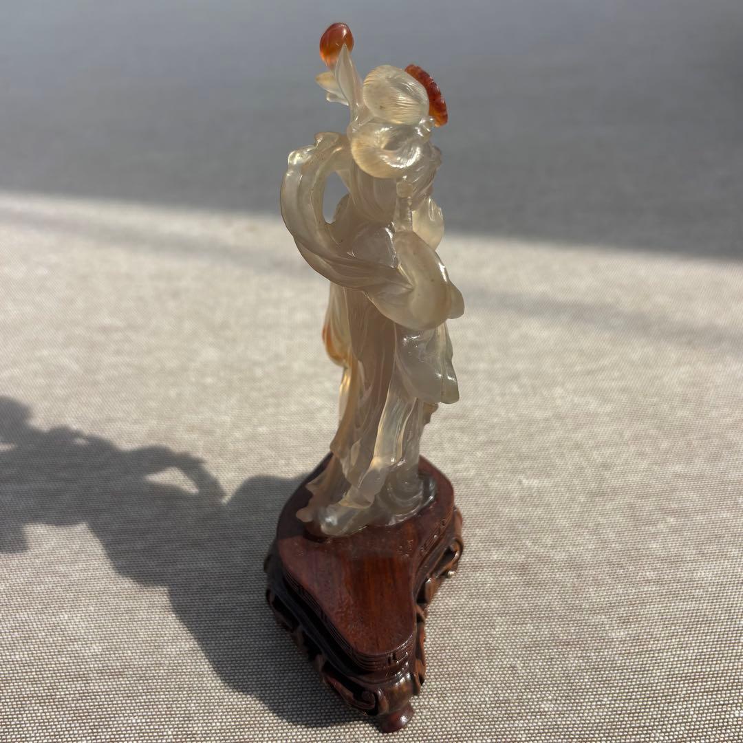 【s001】極美品・瑪瑙メノウ中国美術置物