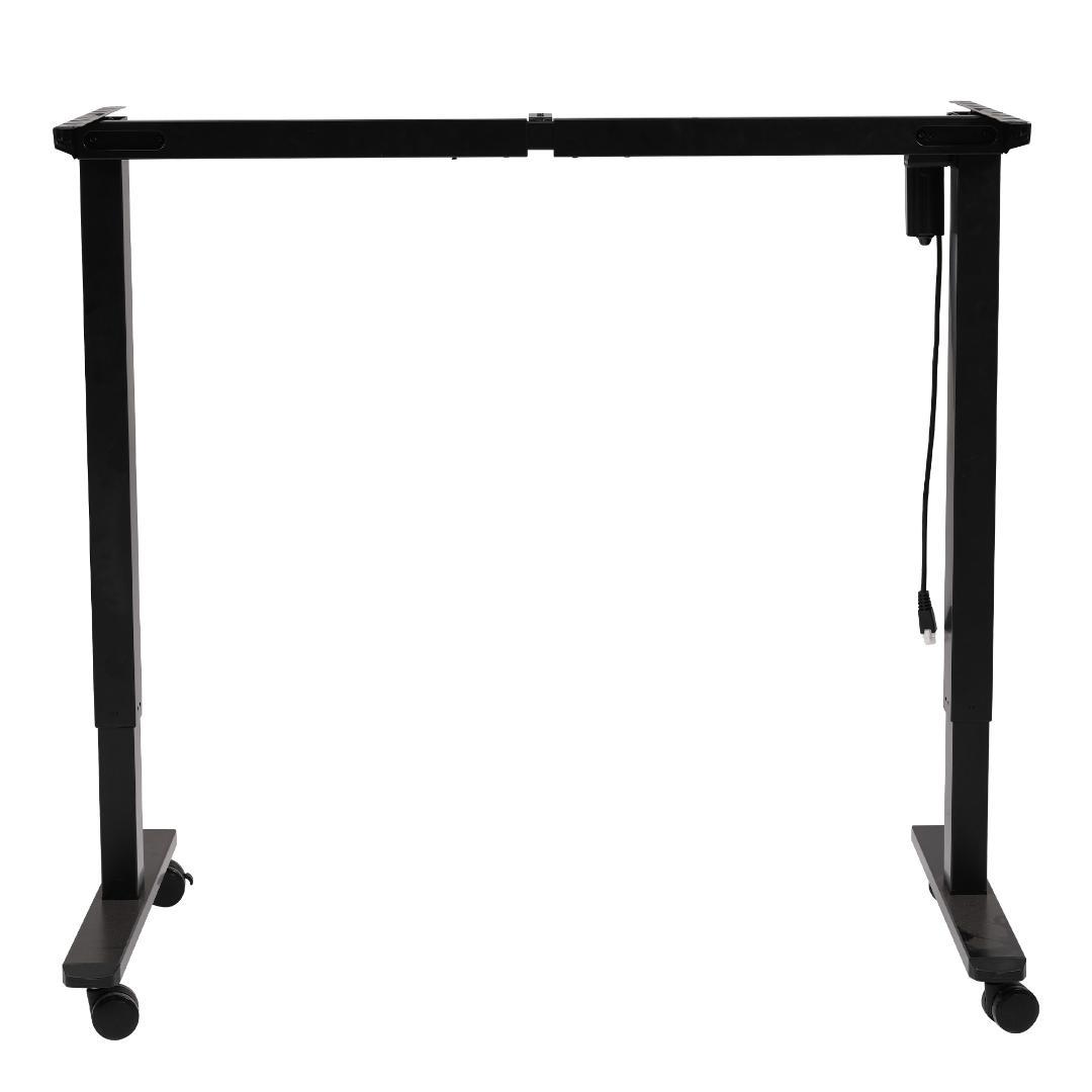 【ブラック】電動昇降式デスク脚 デスク幅100cm～140cmの天板に対応