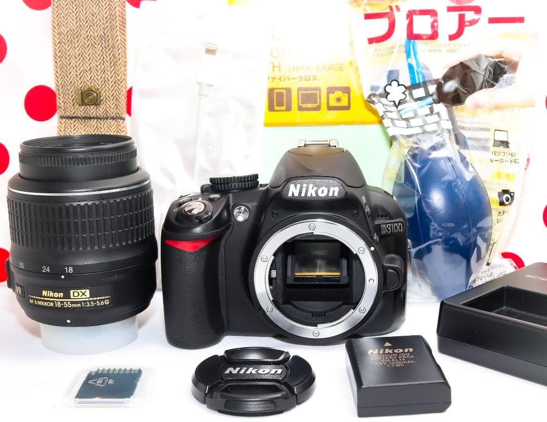 美品 ニコン Nikon D3100❤スマホに転送❤人気機種❤小型軽量一眼レフ❤