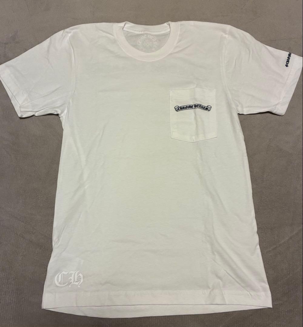 即決ok【新品未使用】クロムハーツ 白 / T-SHIRT M SS PKT