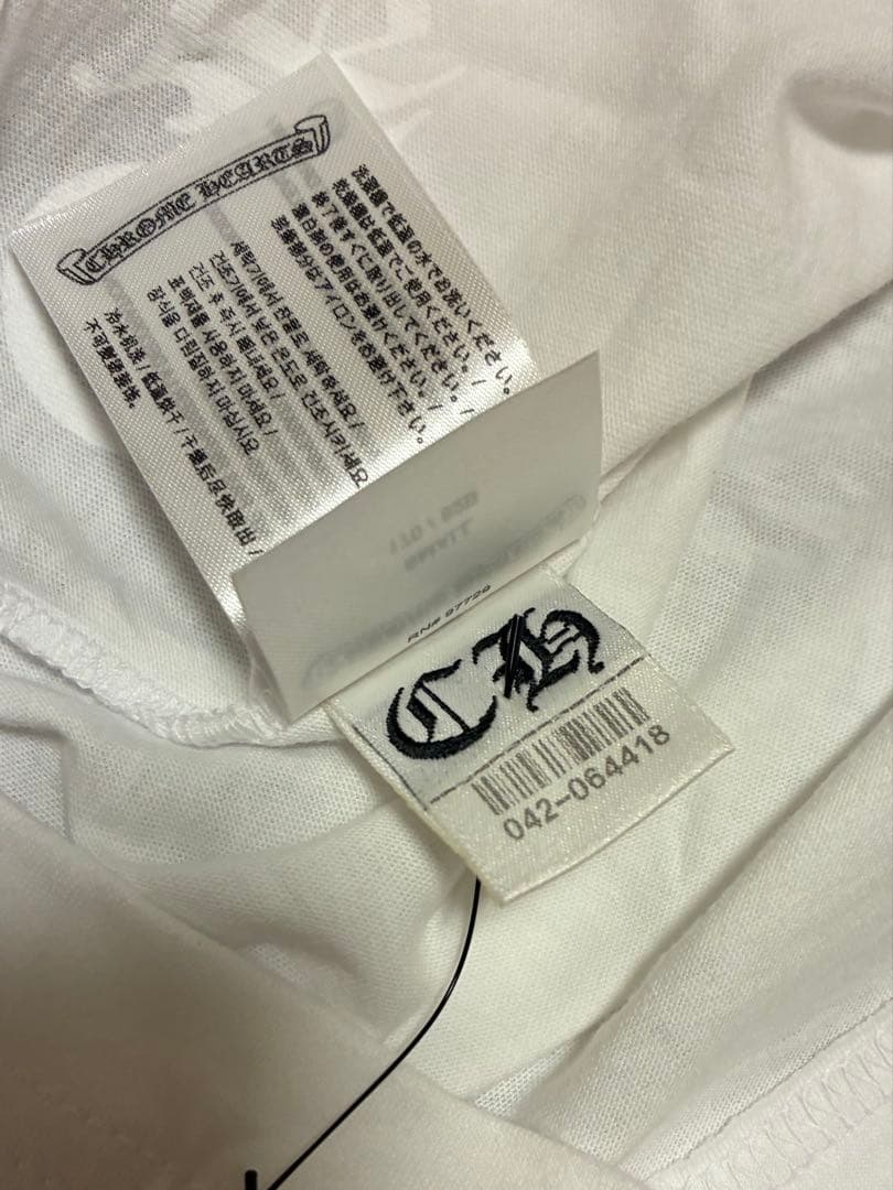 即決ok【新品未使用】クロムハーツ 白 / T-SHIRT M SS PKT