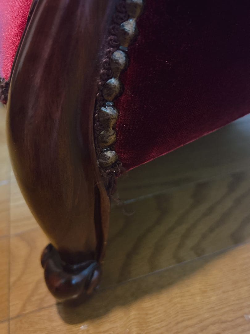 リトルプリンセスチェア マホガニー材 ドールチェア 子供用椅子