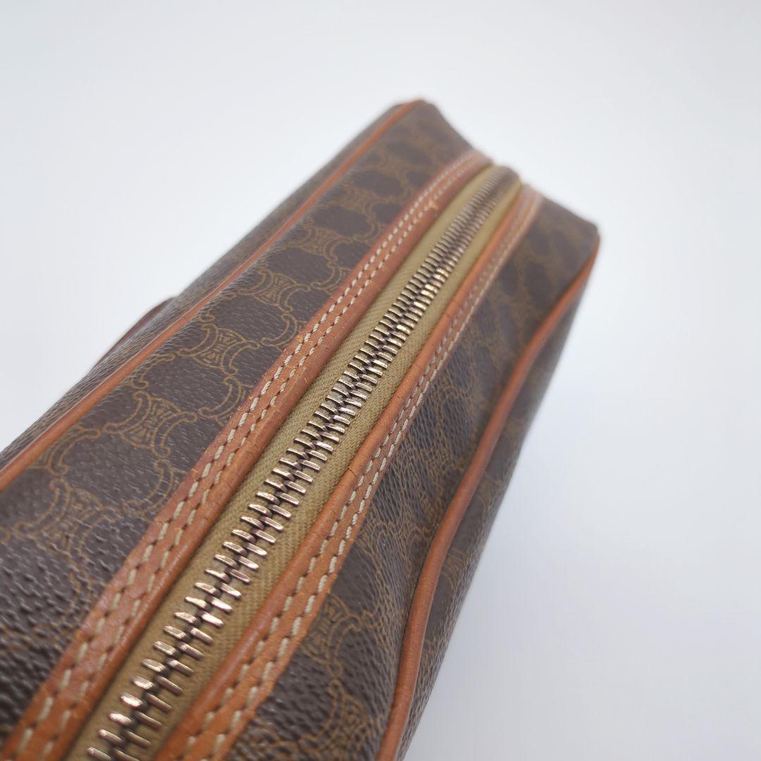 【人気モデル・良品】セリーヌ☆ショルダーバッグ マカダム トリオンフ PVC