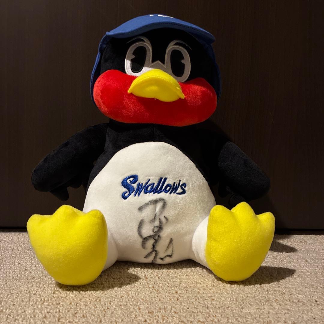 C*.様 【タグ付き】つば九郎　サイン入り　お座り　ぬいぐるみ　大