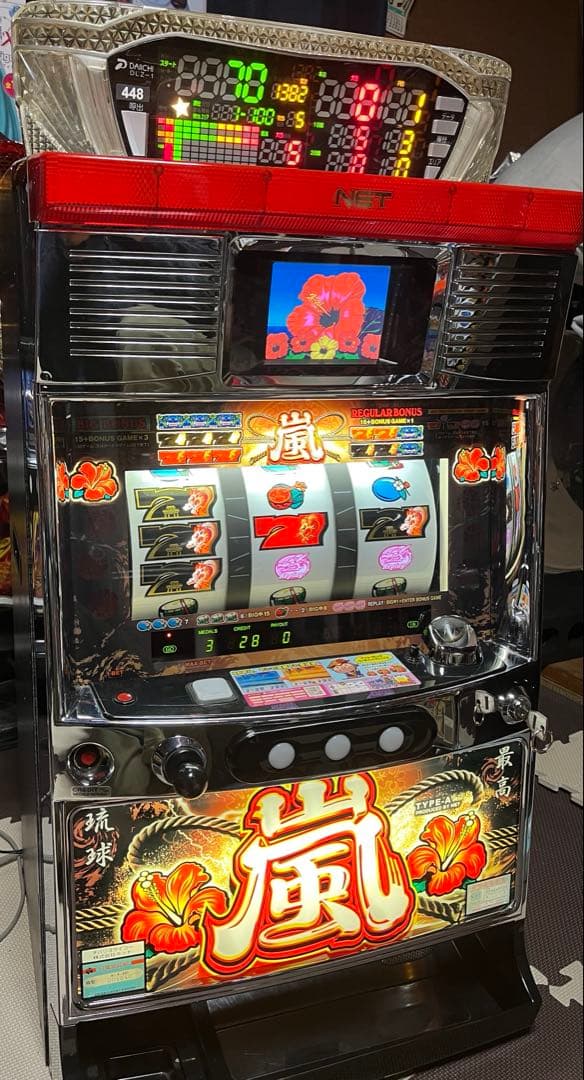 NET 4号機 沖縄サイコー嵐 超美品 オートプレイ可 データカウンター付き
