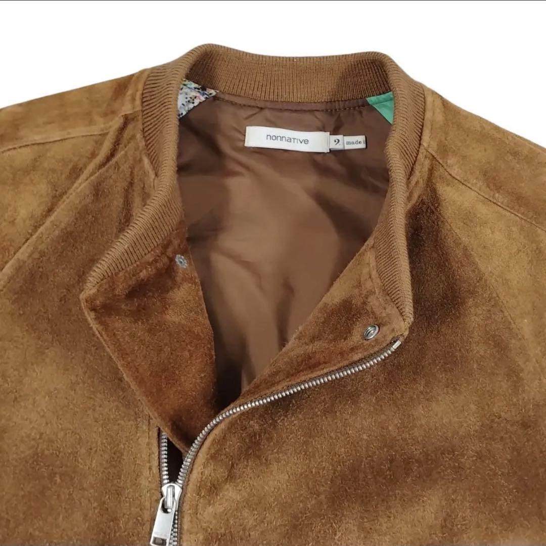 ジャケット・アウター NONNATIVE RIDER BLOUSON COW LEATHER