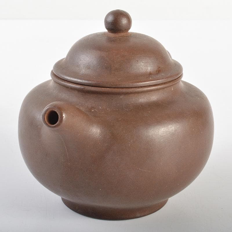 中国　紫砂　朱泥　急須　茶壷　在銘　M　R6870