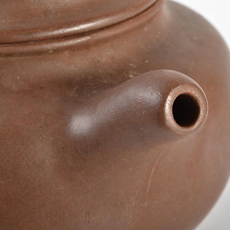 中国　紫砂　朱泥　急須　茶壷　在銘　M　R6870