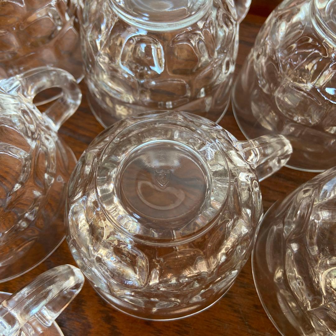 ガラス大鉢カップセット