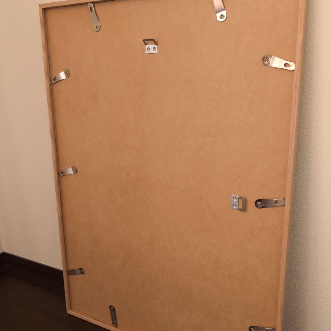 鳥の群れ 水彩画風 アートフレーム 50×70cm 「FLYING　HIGH」