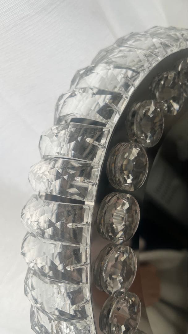 ハリウッドミラー 卓上 女優ミラー ラウンド クリスタルミラー