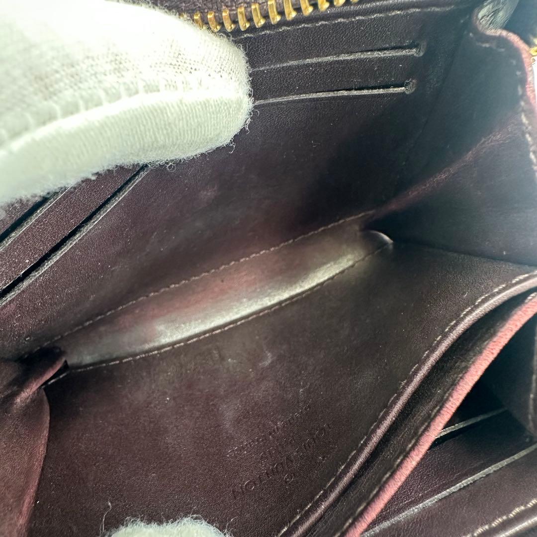 【美品】ルイヴィトン ジッピーパース ヴェルニ アラマント