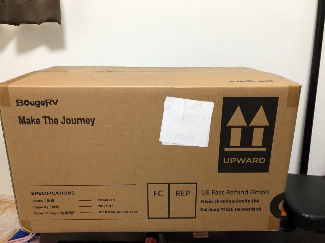 BougeRV 車載冷蔵庫 20L -22℃~10℃ 急速冷凍