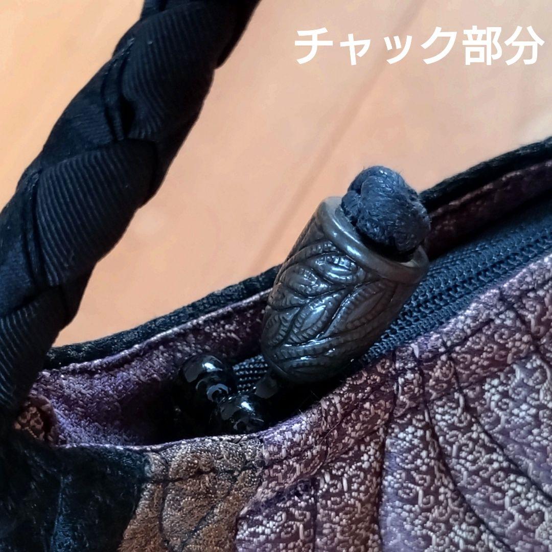 竹田安嵯代　変形　デザイナーズハンドバッグ　和装　帯リメイク　パーティー　式に