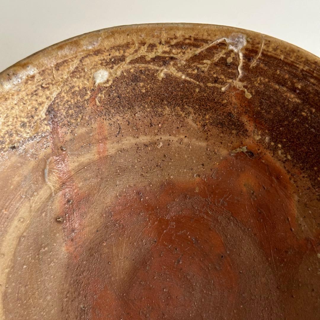 森陶岳 備前 茶器 緋襷 平茶碗 共箱