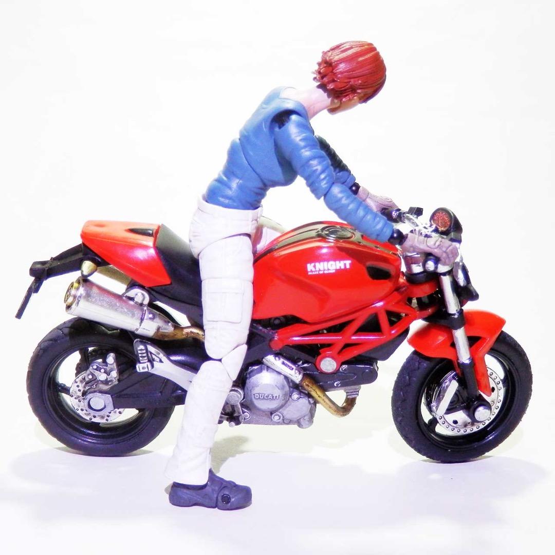 1/18スケール：可動フィギュア＆バイク（ミニカー）：個人塗装＆改造品セット