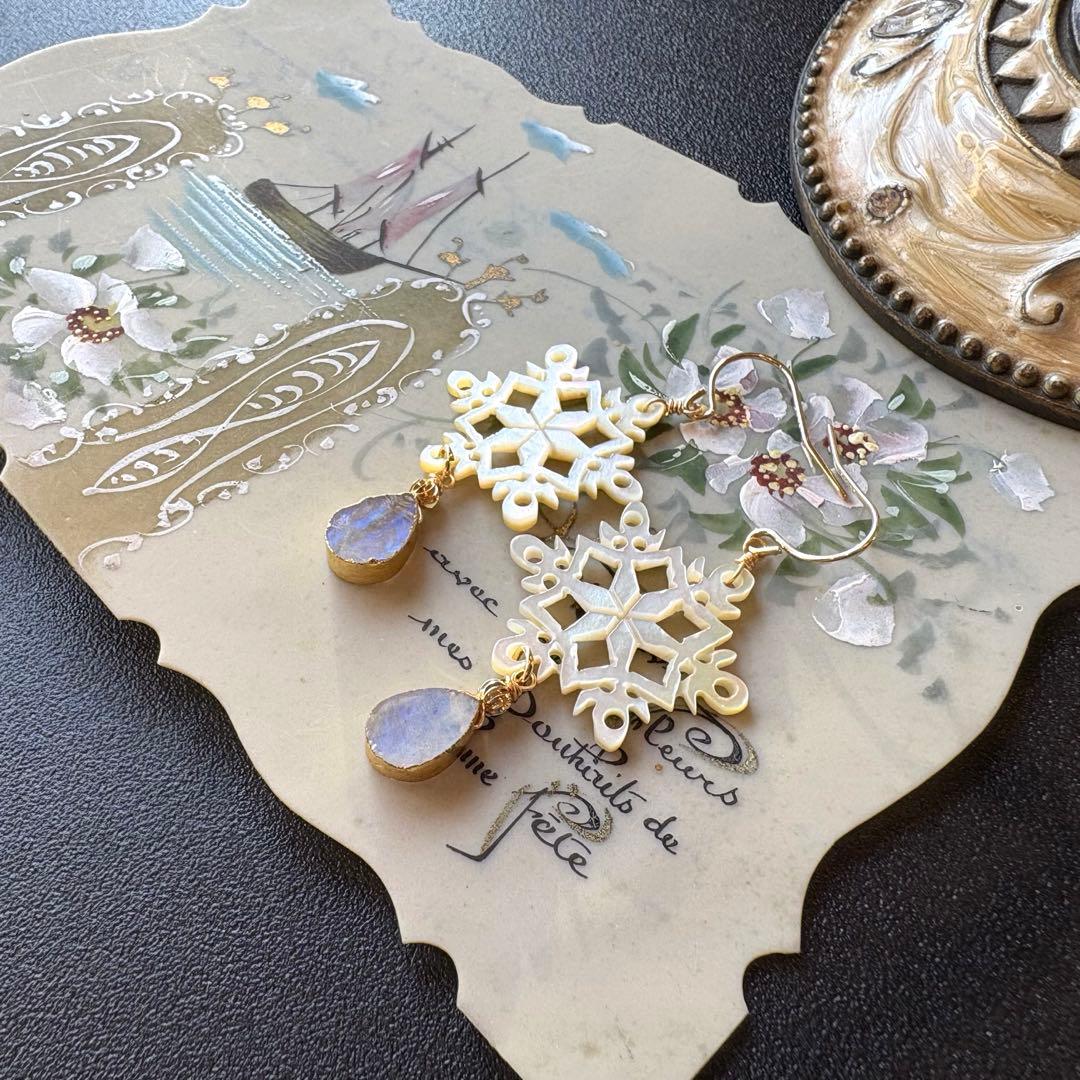 のんたん様✴︎winterイベントMOPカービング(1)❅雪の結晶＆モッカイト他