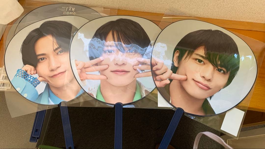 【新品未開封9点】timelesz グッズ　ペンライト　うちわ8人分