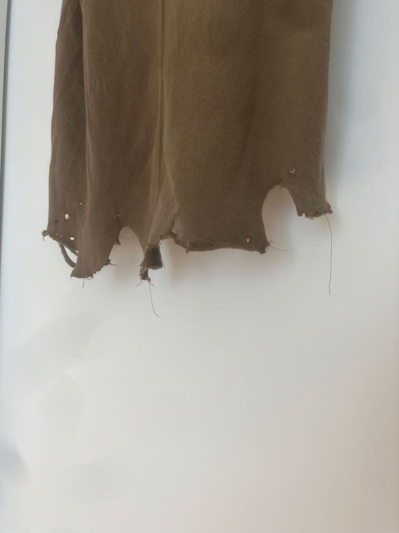 ANCELLM　DAMAGE TANK TOP(BROWN)