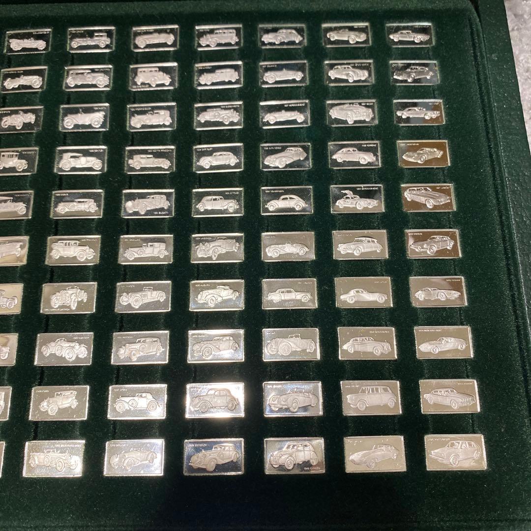 激レア　偉大なる自動車100種　純銀製ミニチュアコレクション