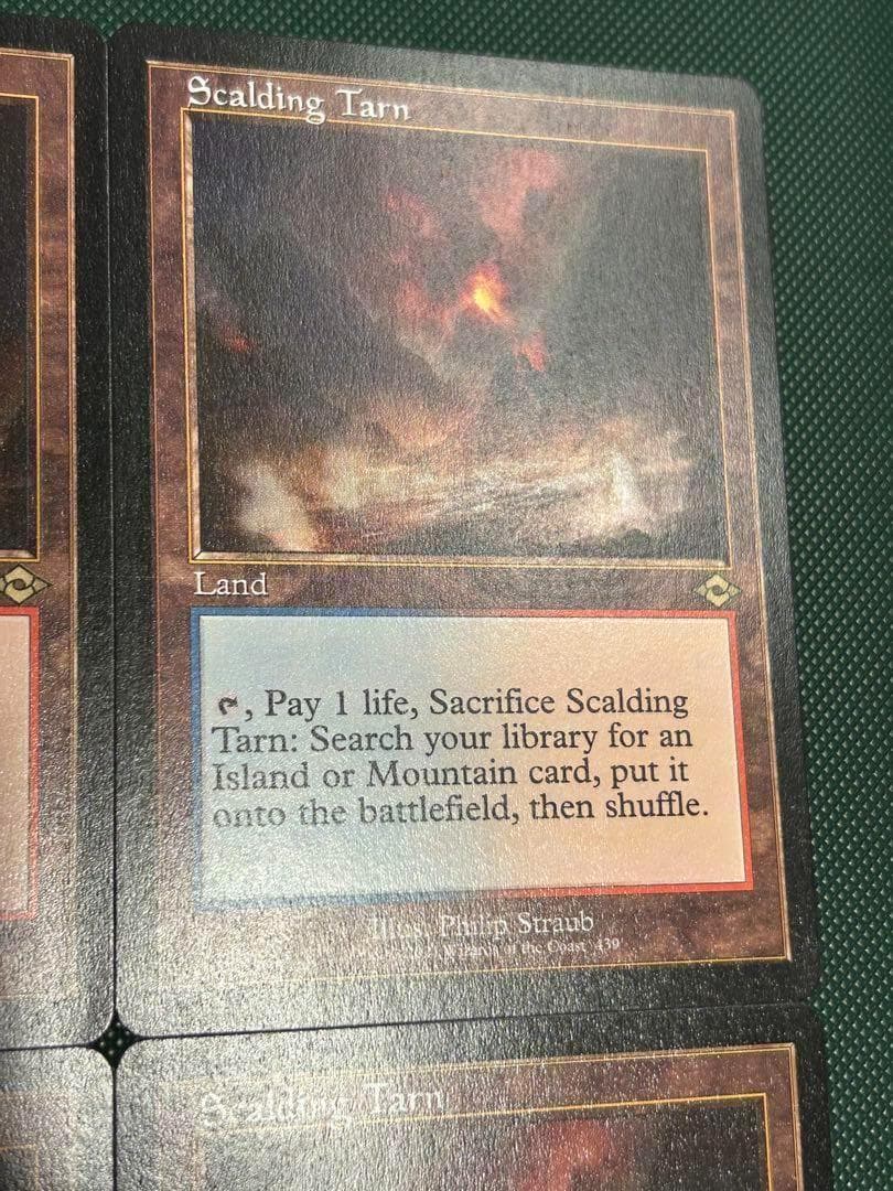 英語版 4枚セット 旧枠 《沸騰する小湖/Scalding Tarn》