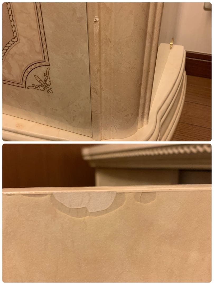 Bambi　アマルフィ　サイドボード＆ダイニングテーブル椅子４脚セット