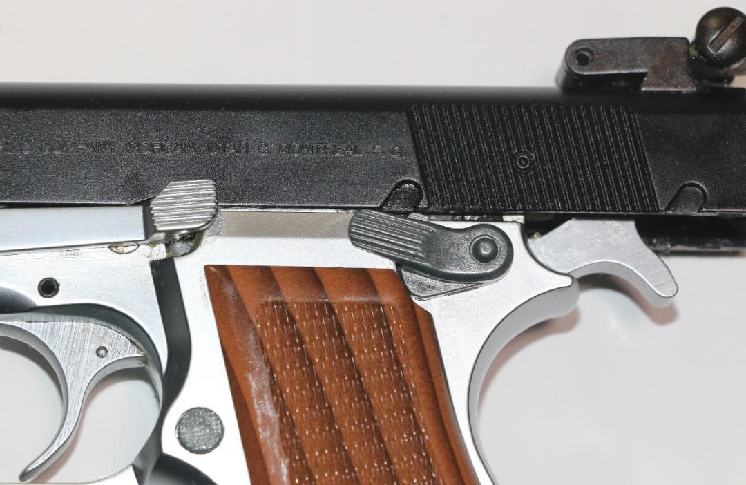 JAC製ABS樹脂ガスガン 　ブローニングＨＰハーフーシルバー　ASGK合法品