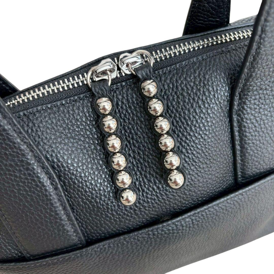 極美品✨️ear PAPILLONNER　スタッズボストンバッグ　ブラック