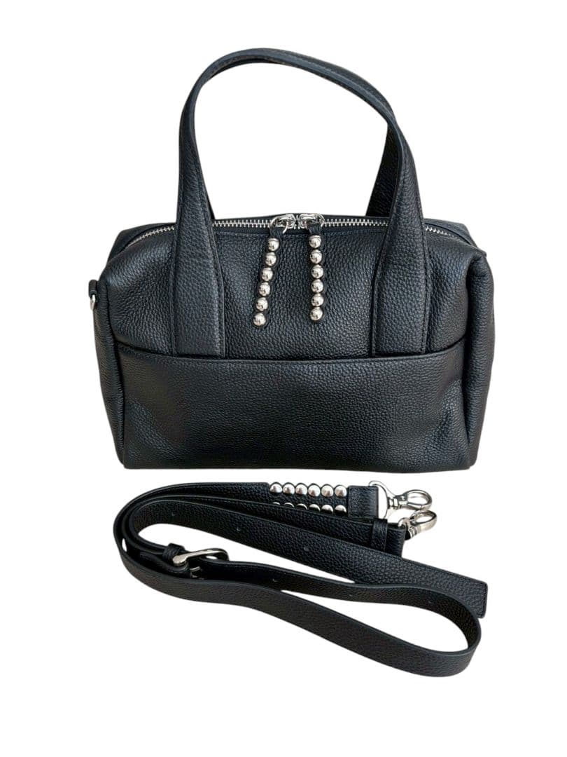 極美品✨️ear PAPILLONNER　スタッズボストンバッグ　ブラック