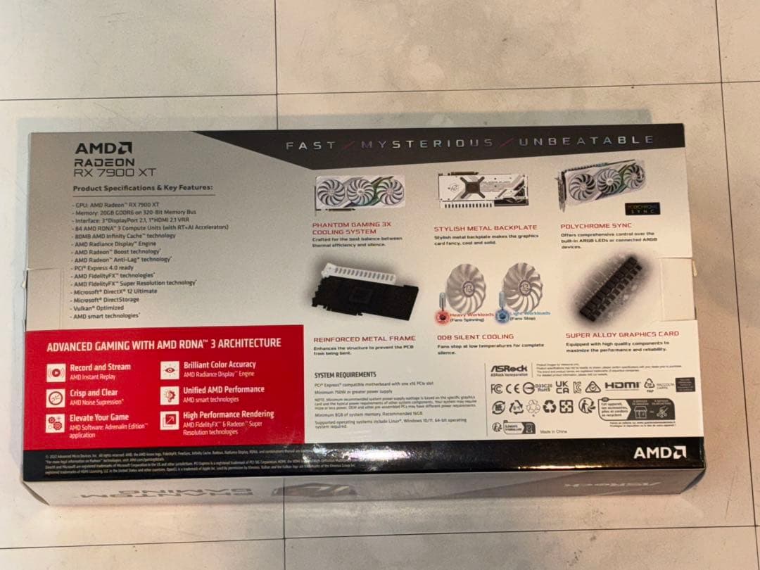 【新品未使用】ASRock ASRock Radeon RX 7900XT