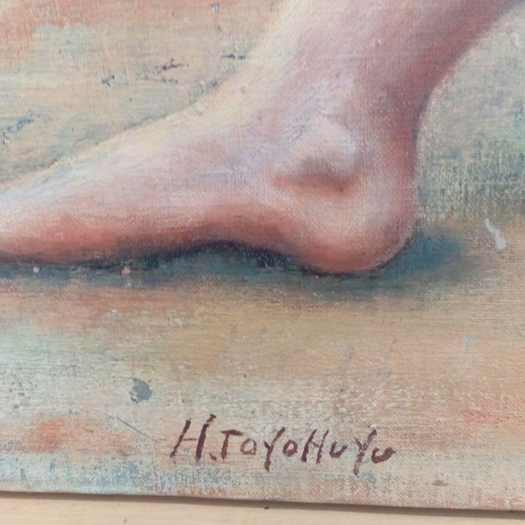 四国土佐地方旧家所蔵７２.５✕６０センチサイズ昭和時代卓越した技量油絵当時物