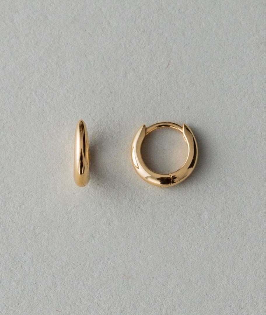 ete K18YG フープ ピアス
