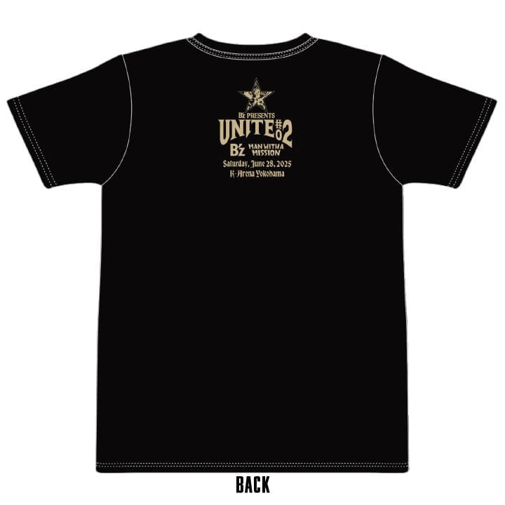 B'z UNITE#2 マンウィズ コラボTシャツ XLサイズ 【新品未開封】