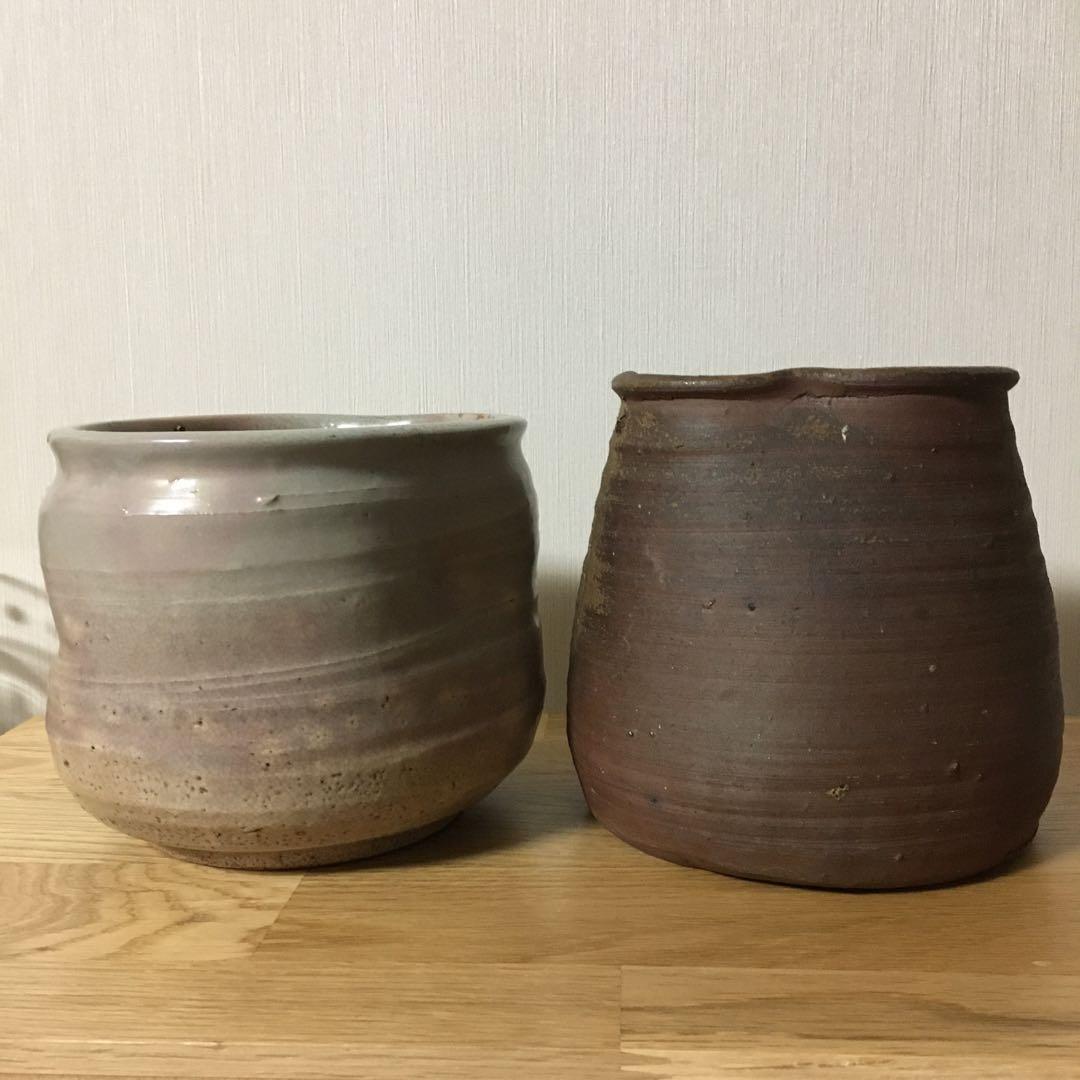 備前焼　萩焼　茶道具　建水