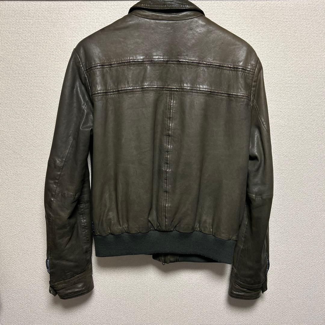 ね*む様 ARMANI JEANS leather jacket