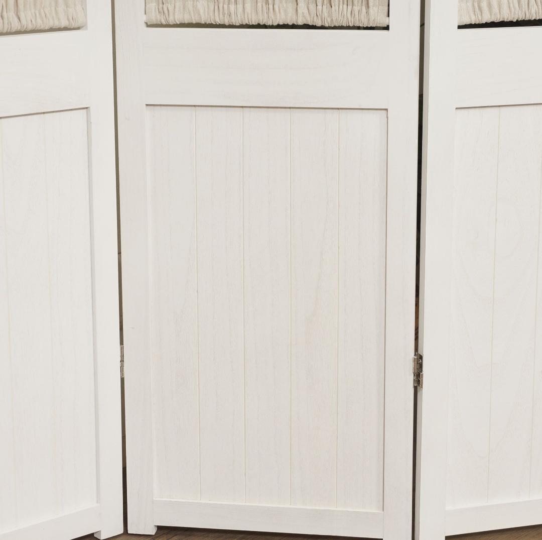 シャビーウッドファニチャー 3連　パーテーション　間仕切り　衝立