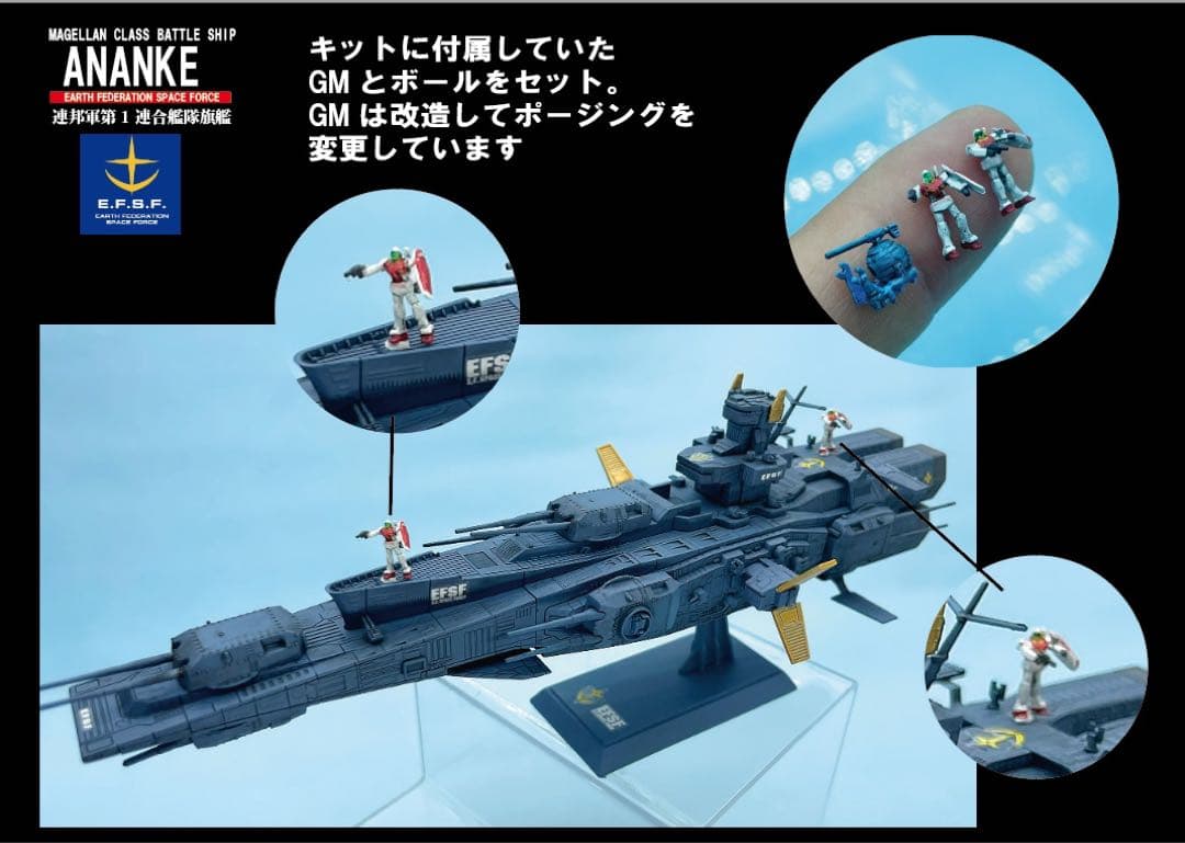 BANDAI EXモデル　地球連邦軍 マゼラン改級　戦術指揮艦アナンケ