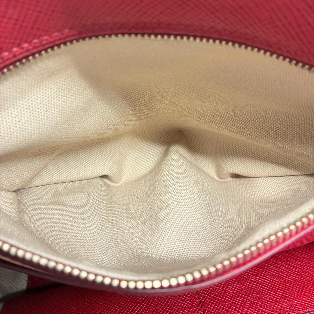 PRADA プラダ 赤 レッド サフィアーノ ハンドバッグ A1350A1