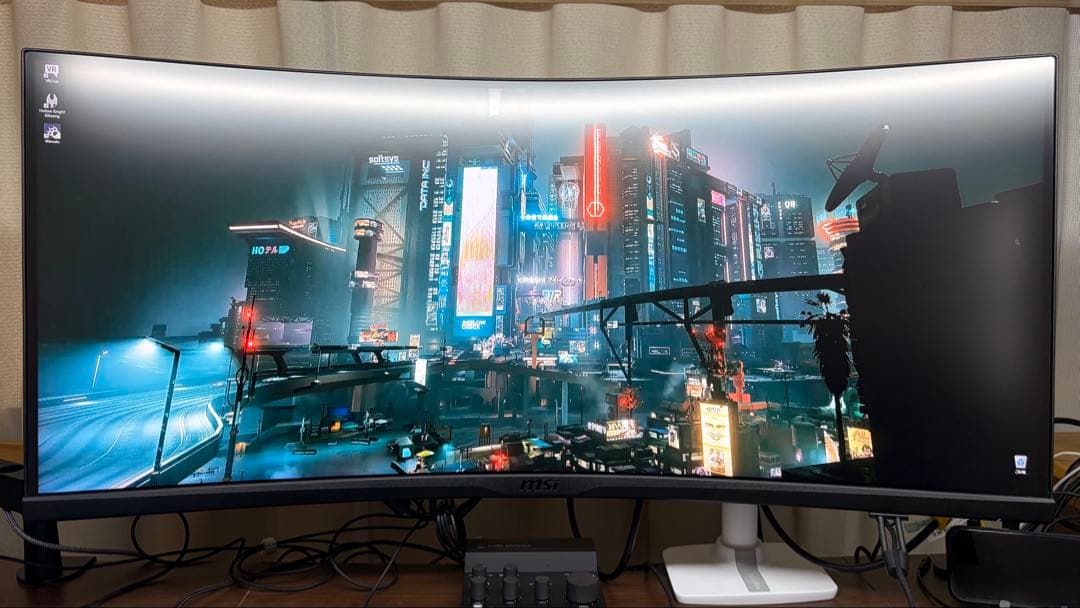 MSI 343CQR 34インチ ウルトラワイドモニター 165Hz 1000R