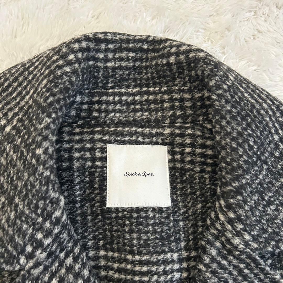（24AW）Spick & Span Wスライバーチェックハーフコート