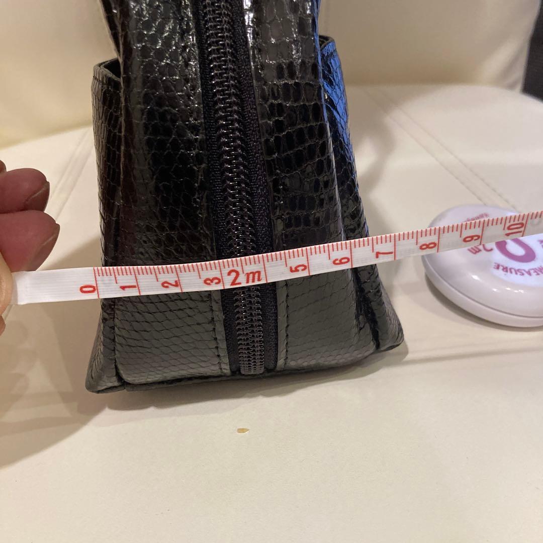 JRA リザードスキン ハンドバッグ 黒