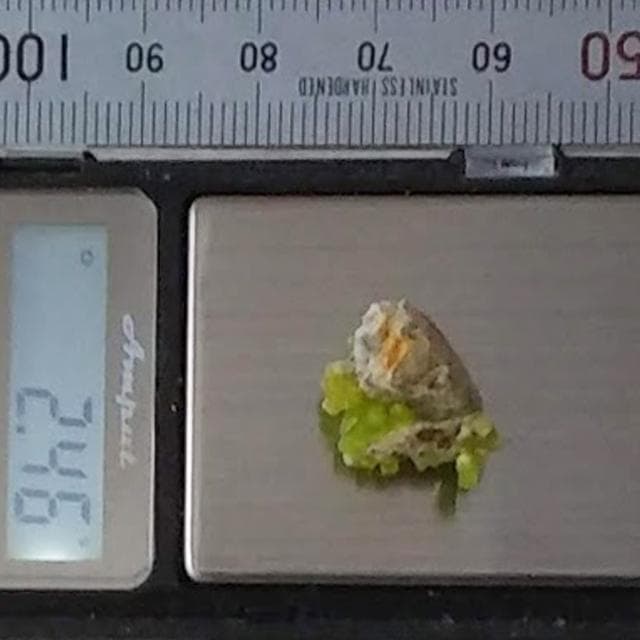 2.46g　緑鉛鉱　パイロモルファイト　鉱物標本