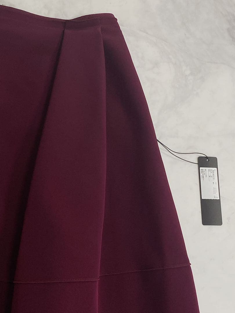 新品・未使用★FOXEY/フォクシースカート バロン 38 バーガンディ